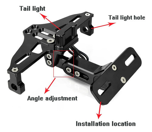 Suporte De Montagem De Placa Traseira Para Bajaj Dominar 250 - Imagem 4