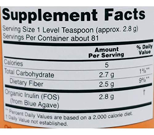 Now Inulin Prebiotic Fos, 8 Onças (pacote Com 2) - Imagem 4