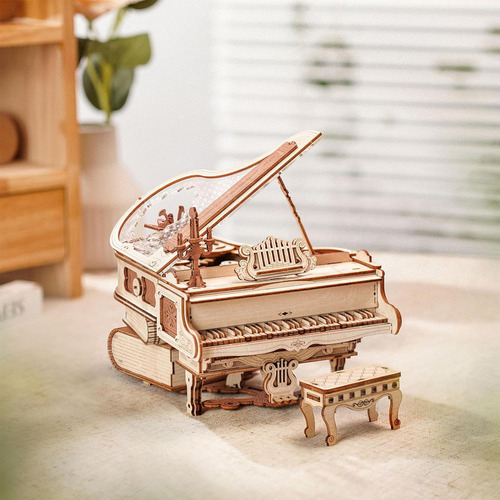 Kits Modelos Piano Mágico Madeira Com Quebra-cabeça - Imagem 6