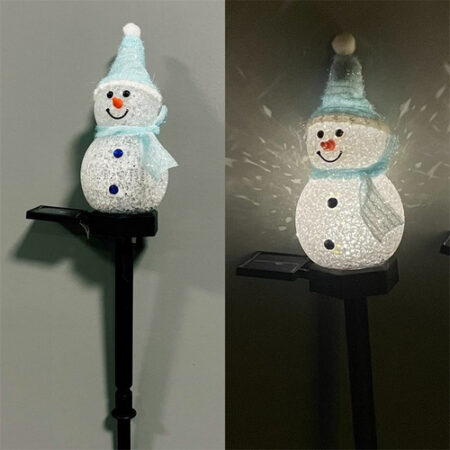 Luz Solar De Boneco De Neve De Natal Para Jardim Ao Ar Livre - Imagem 8