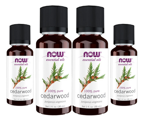 Óleo De Cedro 100% Puro Now Foods Cedarwood Oil 30ml 4un