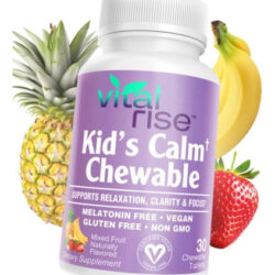 Vital Rise Kids Magnésio Mastigáveis ??- Suplemento Diário,