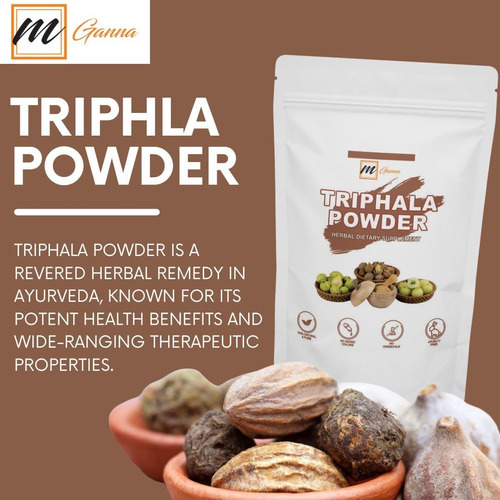 Pó Triphala 100% Natural Mganna Para Pele Brilhante E Cuidad - Imagem 3