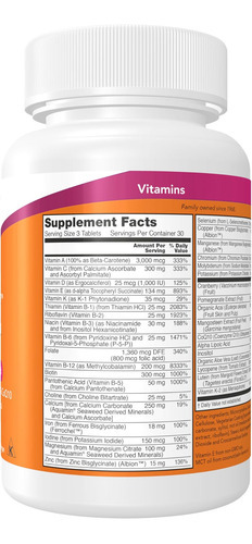 Agora, Alimentos Suplementos, Eve Mulivitamin Womens Com C - Imagem 2