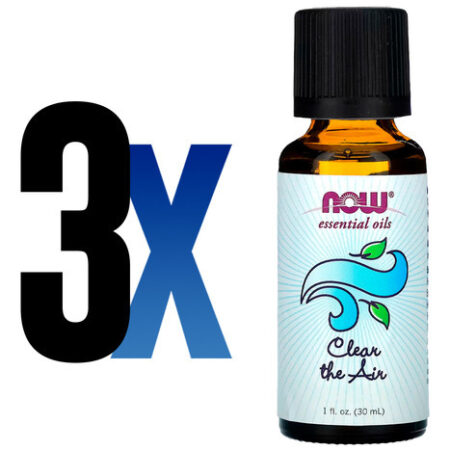 Mistura Óleo Clear The Air Now Foods 30ml Importado 3un - Imagem 2