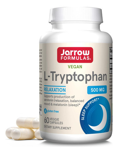 Jarrow Formulas L-triptofano, 500 Mg De Suplemento Dietético