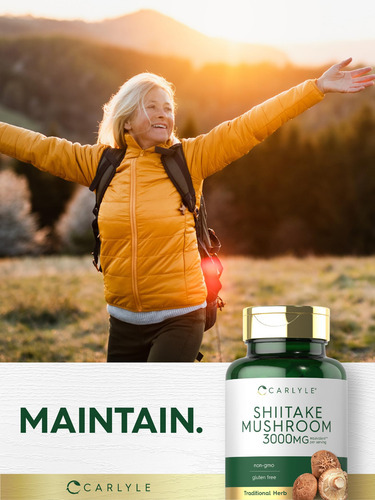 Suplemento De Extrato De Cogumelo Carlyle Shiitake 3000 Mg 2 - Imagem 7