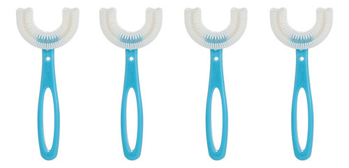 Escova De Dentes Macia Infantil 360° Silicone U-shap16 4 Pcs