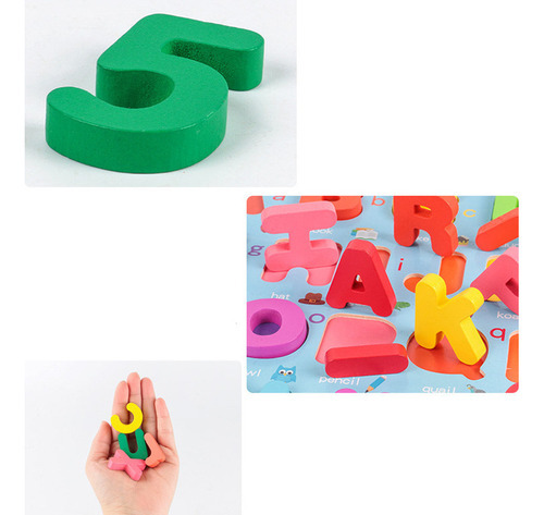 F Crianças Alfabeto Digital Jigsaw Maiúsculas Brinquedo - Imagem 10