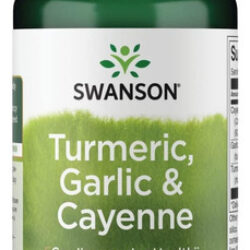 Swanson Full Spectrum Cúrcuma Alho E Pimenta De Caiena 60 Cá
