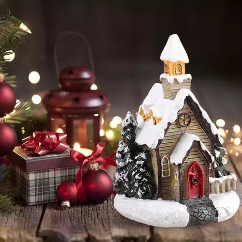 W 6 Decorações De Natal Sala De Neve Da Vila De Natal - Imagem 9