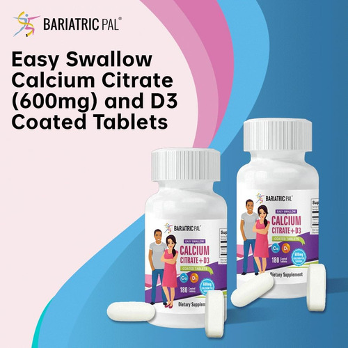 Citrato De Cálcio Bariatricpal Easy Swallow (600 Mg) E Compr - Imagem 8