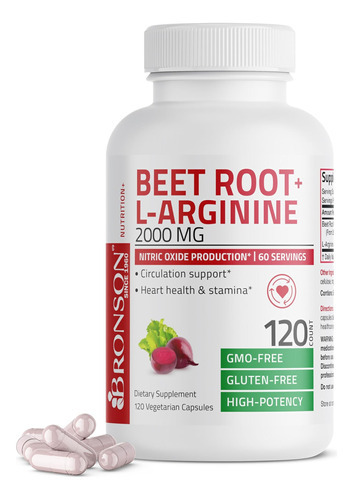 Raiz De Beterraba Bronson + L-arginina 2000 Mg Produção De