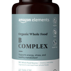Elements Organic Whole Food Complex B, 60 Comprimidos