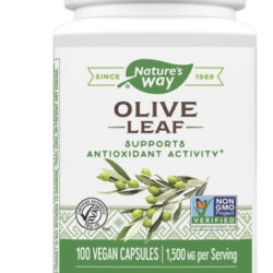 Natures Way Olive Leaf - 1.500 Mg Por Porção De 3 Cápsulas -