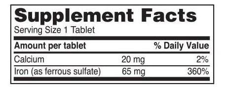 Suplemento De Ferro Sulfato Ferroso 325mg Da Reliable 1 | Pí - Imagem 2