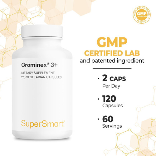Supersmart - Crominex 3+ 20mg Por Dia (patenteado E De Alta - Imagem 4