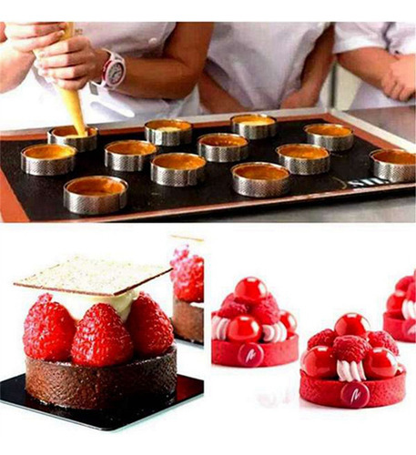 Pacote Com 20 Anéis De Torta De Aço Inoxidável, Perfurado Re - Imagem 5