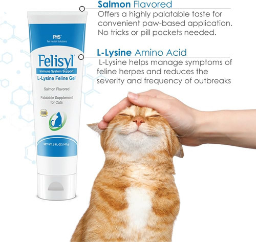 Felisyl L-lisina Gel Para Gatos - Suporte Ao Sistema Imunoló - Imagem 2