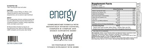 Weyland: Energy - Fórmula Complementar Com Cafeína, Complexo - Imagem 4