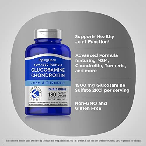 Piping Rock Advanced Dupla Força Glucosamina Condroitina Msm - Imagem 4