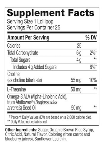 Olly Mellow Buddies Lolly Pops, Omega-3 Ala, L-teanina, Co - Imagem 8