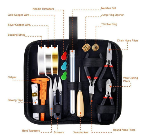 Kit De Ferramentas Para Fabricação De Joias, Alicates, Fios - Imagem 2
