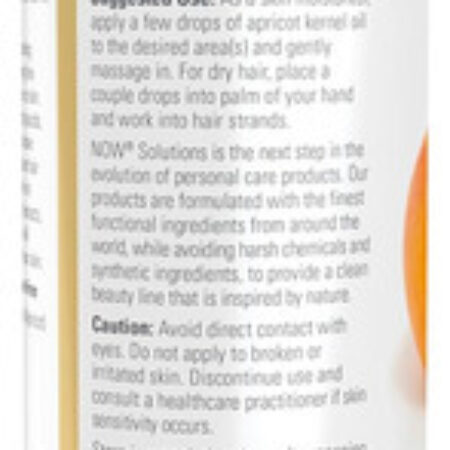 Óleo De Damasco Now Foods 473 Ml Puro Importado 4un - Imagem 4
