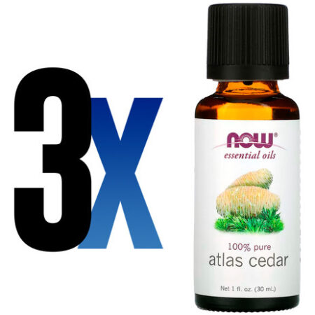 Óleo De Cedro Atlas Now Foods 30ml Puro Importado 3un - Imagem 2