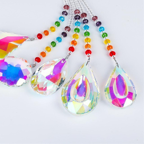 90mm Grande Bola De Cristal Prisma Pingente Gota Bead Para - Imagem 5