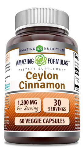 Fórmulas Incríveis De Canela De Ceilão 1200 Mg Por Porção |