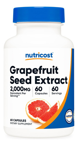 Suplemento Nutricost Extrato De Semente De Toranja 2.000 Mg