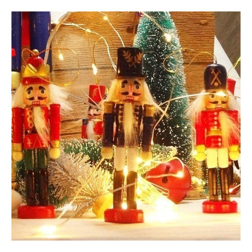 * 24 Marionetas De Soldado Cascanueces Navideñas. Adornos, - Imagem 4