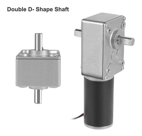 Motor Redutor Helicoidal De Eixo Duplo Dc 12v 250rpm - Imagem 4