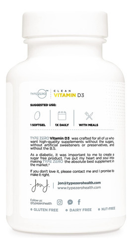 Vitamina Diu Tipo Zero, 240 Cápsulas Softgel - Não Ogm E Sem - Imagem 3