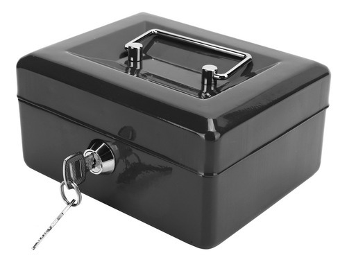 6in Mini Caixa De Dinheiro Portátil Lockable Segurança Dinhe - Imagem 2