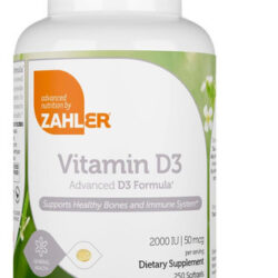 Zahler - Advanced Vitamin Diu Softgels (250 Count) Kosher Vi