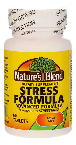 Suplemento Nutricional Nature"s Blend Stress Formula 60 Comp