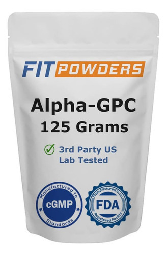 Pó Fitpowders Alpha-gpc 125 Gramas De Colina, Não Ogm, Vega