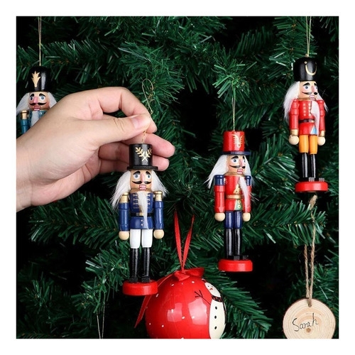 * 24 Marionetas De Soldado Cascanueces Navideñas. Adornos, - Imagem 8