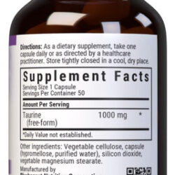 Bluebonnet Nutrition Taurina 1000 Mg, Saúde Do Sistema Nervo