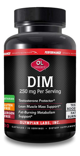 Suplemento Dim De Desempenho Da Olympic Labs 250 Mg - Dim Di