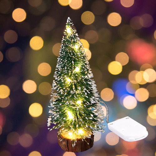 Agulhas Led Mini Árvore De Natal Luminosa Pequena - Imagem 4
