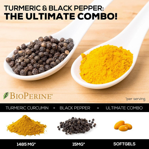 Suplemento De Curcumina De Cúrcuma 1500 Mg - Cápsula Softgel - Imagem 3