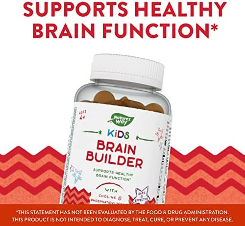 Natures Way Kids Brain Builder, Apoia A Função Cerebral Sau - Imagem 3