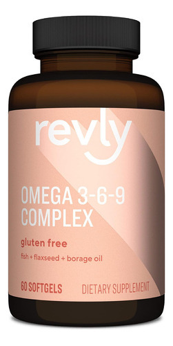 Marca - Complexo Revly Omega 3-6-9 De Peixe, Linhaça E Óleo