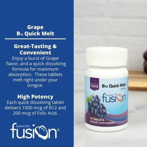 Vitamina B-12 Marca Bariatric Fusion 1000 Mcg, 90 Comprimido - Imagem 4