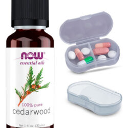 Now Foods Óleo De Cedro 30ml 100% Puro + Porta Cápsulas