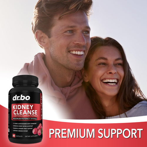 Suplemento Dr. Bo Kidney Cleanse Detox Cranberry 1410 Mg - Imagem 5