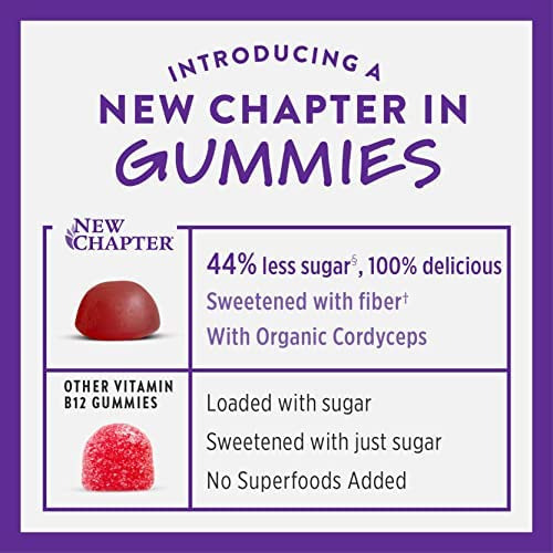 New Chapter® Vitamina B12 + Gomas Orgânicas 44% Menos Açúca - Imagem 4